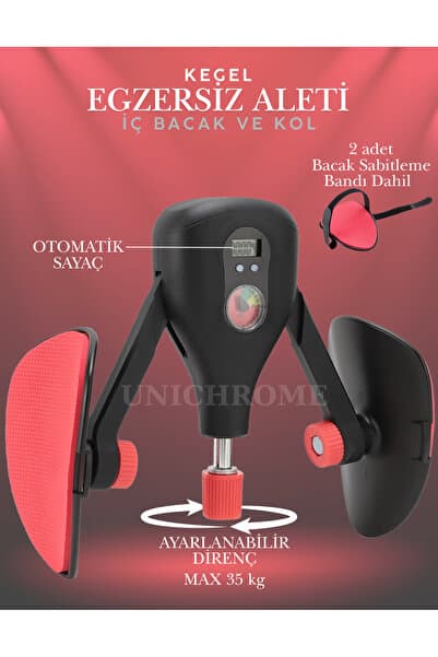 İç Bacak Egzersiz Aleti 35 Kg Ayarlanabilir Kegel Cihazı Pelvik Kas Aleti Kalça Kol Sıkılaştırıcı