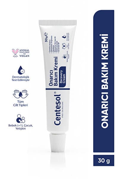 CENTESOL Onarıcı Cilt Bakım Kremi Yoğun Nemlendirici Bariyer Güçlendirici Recovery Cica Cream 30 G
