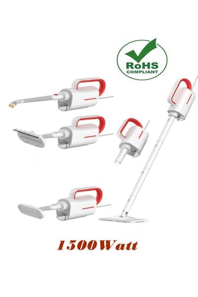 POBO Buharlı Mop Paspas Makinası 1500 Watt Buharlı Temizlik Makinesi 6 In 1 Buhar Basınçlı Etkili