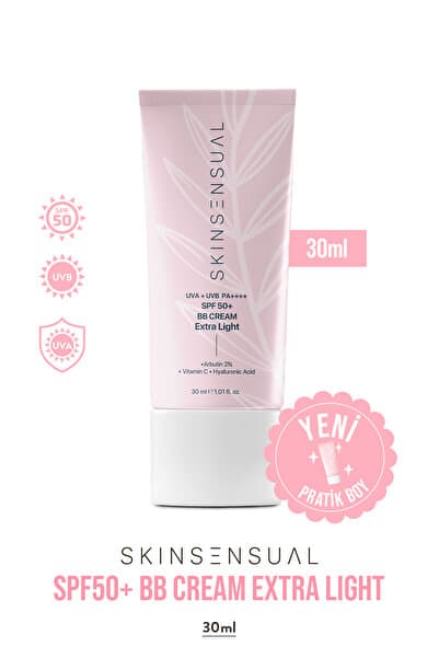 Skin Sensual BB Krem Extra Light 30ml SPF50 PA++++ | Leke Karşıtı, Aydınlık Cilt Görünümü | UVA/UVB Koruma