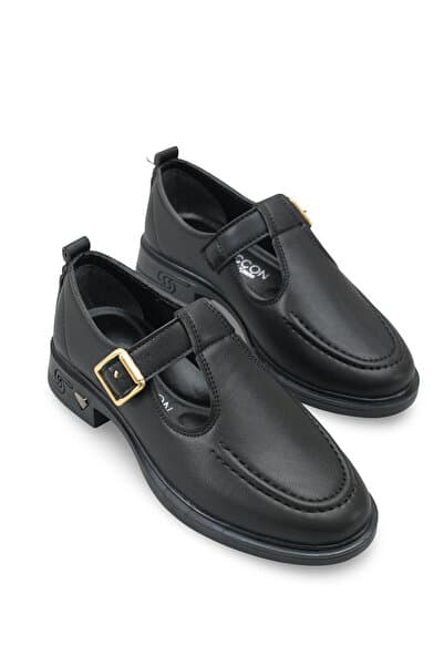 Riccon Kadın Loafer 0012350 Siyah Cilt