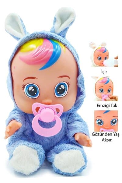 Mindful Academy Ağlayan ve Konuşan Et Bebek – Gözünden Yaş Akan, Sesli Oyuncak Bebek