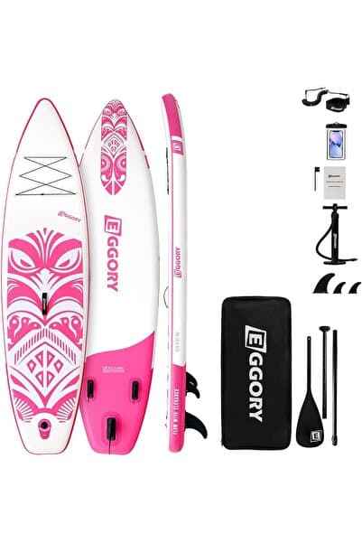 Eggory 320 cm x 84 cm x 15 Cm Şişme Paddle Board – Şişme Sup Board 150 kg Taşır Şişme Sörf Tahtası