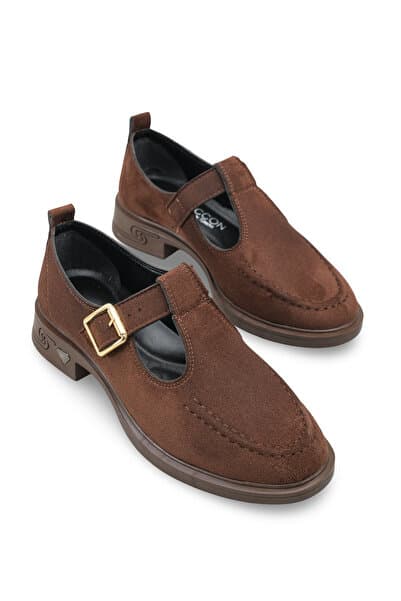 Riccon Kadın Loafer 0012350 Kahverengi Süet