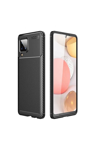 halkhouse Galaxy M33 Kılıf Kamera Korumalı Karbon Görünümlü Focus Negro Kapak