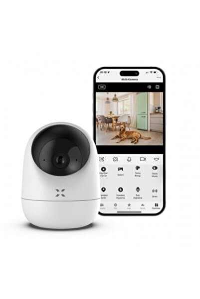 Xenon Smart Ev Kamerası | 2K 3MP, WiFi, Mobil Kontrol, Sesli, 360° Ptz, Hareket Takip, İç Mekan Kamera
