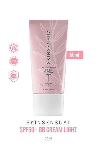 Skin Sensual BB Krem Light 50ml | 50 Spf Uva/Uvb Pa++++ | Leke Oluşumunu Önlemeye Yardımcı, Aydınlık ve Canlılık