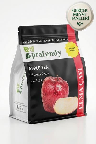prafendy ELMA ÇAYI GERÇEK MEYVE TANELİ 1000 GR