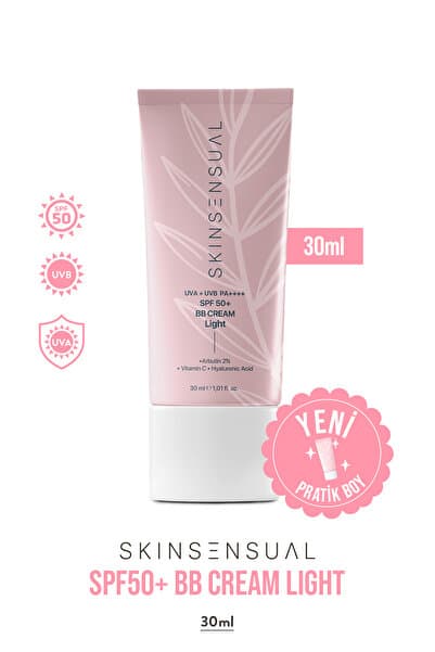 Skin Sensual BB Krem Light 30ml SPF50 PA++++ | Leke Karşıtı, Aydınlık Cilt Görünümü | UVA/UVB Koruma