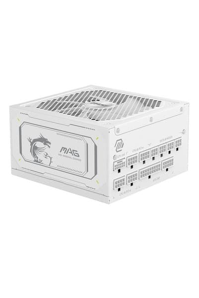 MSI MAG A1000GL PCIE5 / WHITE 1000W 80+ Gold Full Modüler 135mm Fanlı Güç Kaynağı