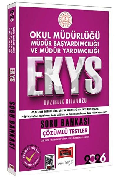 Yargı Yayınları Yargı 2026 MEB EKYS Okul Müdürlüğü, Başyardımcılığı ve Yardımcılığı Soru Bankası Çözümlü Yargı Yayın