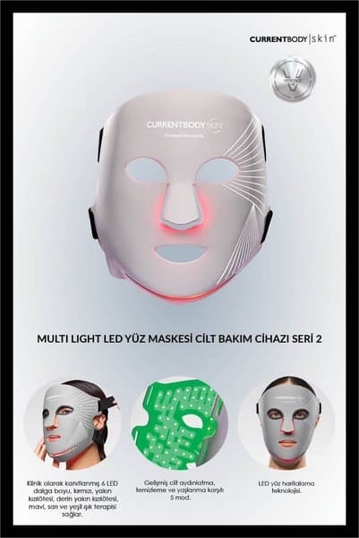 CurrentBody Skin LED Multi Light Yüz Maskesi Cilt Bakım Cihazı Seri 2
