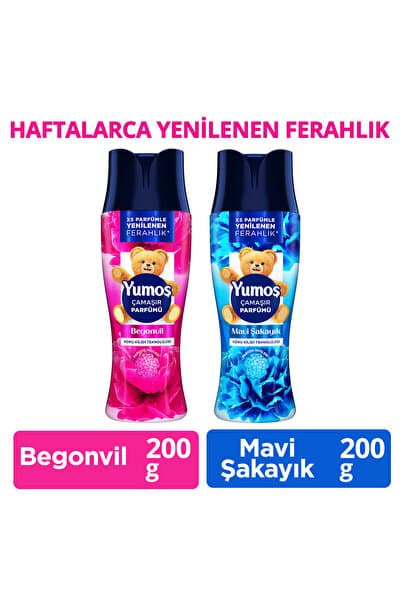 Çamaşır Parfümü Begonvil 200g x1 + Çamaşır Parfümü Mavi Şakayık 200g x1