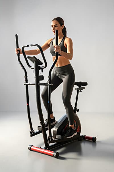 V-FIT BY 2'si 1 Arada Nabız Ölçer Kondisyon Bisikleti - Eliptik Bisiklet - Kondisyon Aleti