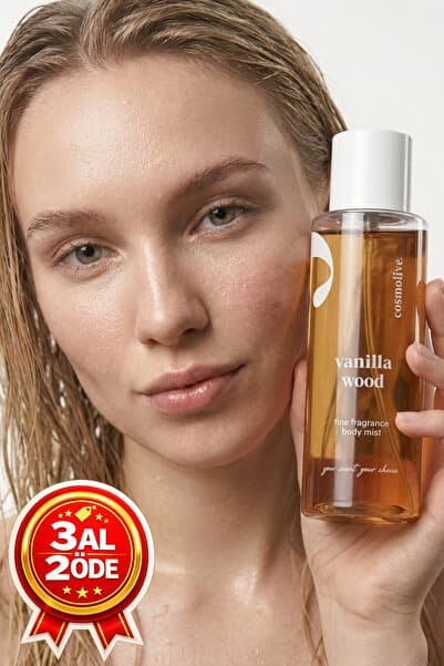 Cosmolive Vücut Spreyi Body Mist | Bare Vanilla | Nemlendirici | Parfüm Kokusu | Kadın | Vanilla Wood