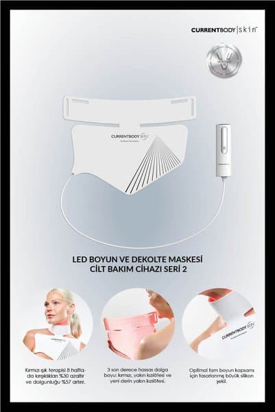 CurrentBody Skin LED Boyun ve Dekolte Maskesi Cilt Bakım Cihazı Seri 2