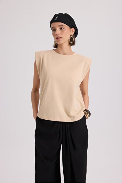 MAI STUDIOS CO. Armanda Vatkalı Vizon T-shirt