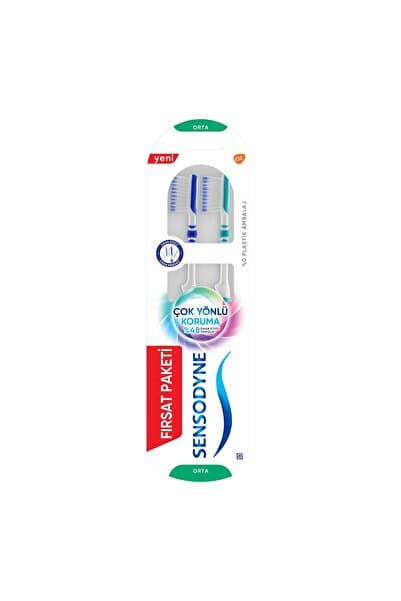 Sensodyne Çok Yönlü Koruma Diş Fırçası Orta 1+1