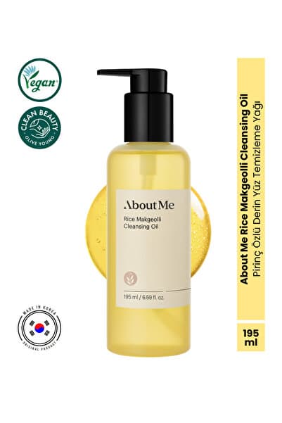 Rice Makgeolli Cleansing Oil Pirinç Özlü Nemlendirici Siyah Nokta Karşıtı Yüz Temizleme Yağı 195 ml