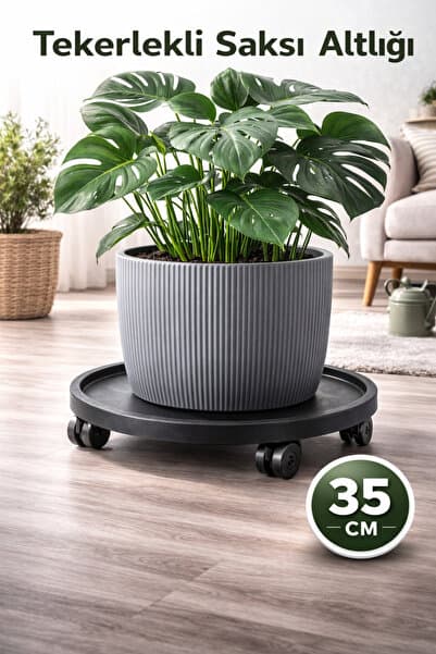 Arkhelais Saksı Altlığı Tekerlekli - Saksı, Damacana, Tüp Taşıyıcı - Tekerlekli Saksı Sehpası - 35CM / 50KG Taşıma