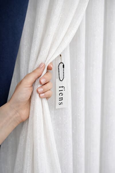 ilkbir Simli Premium Bambu Ağır Dökümlü Orjinal 1/3 Sıkı Pileli Tül Perde ÜtüIstemez | En Çok Tercih Edilen S.Bambu