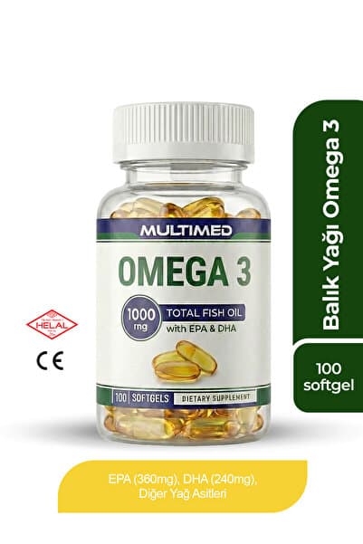 Multimed Omega 3 Balık Yağı 1000 mg 100 Softjel — Yüksek EPA ve DHA İçeren Formül