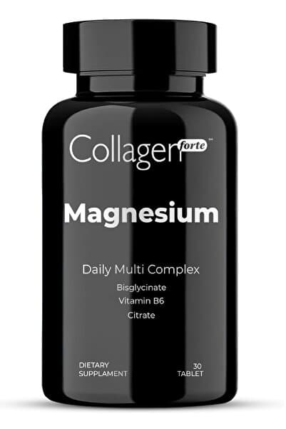 Magnezyum Complex 30 Tablet 500 Mg Bisiglinat, Sitrat, Vitamin B6, C Vitamini