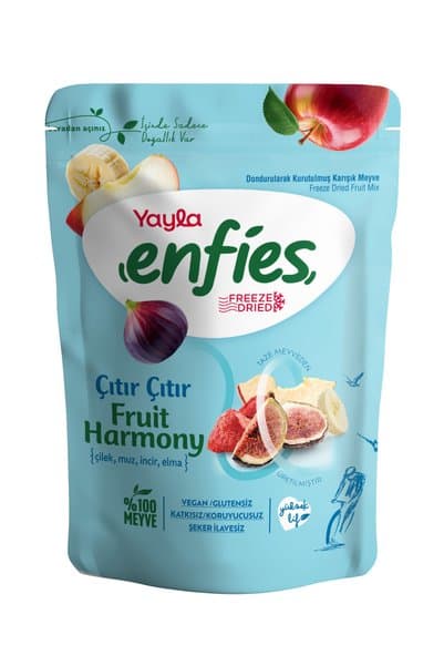Yayla ENFİES FREEZE DONDURULARAK KURUTULMUŞ KARIŞIK MEYVE(HARMONY) 15 GR