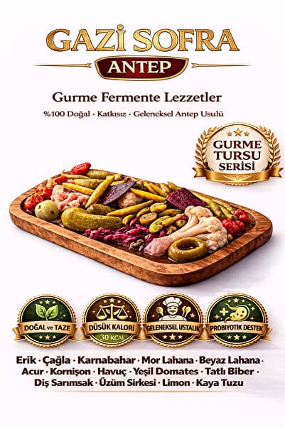 gazisofraantep Karışık Turşu 10 Sebzeli / Gurme, Kütür Antep Lezzeti 5000 CC