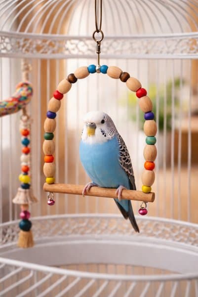 Wooden Bird Muhabbet Kuşu Salıncak - Model 1