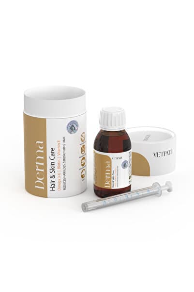 Vetpati Derma Tüy ve Deri Destek Kedi Köpek Omega 3-6 Biotin Vitamin E Kompleksi