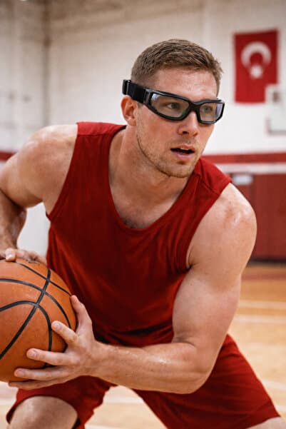 Kozera #BasketbolMalzemesi Ayarlanabilir Basketbol Top Sürme Dripling Court Vision Siyah Gözlüğü