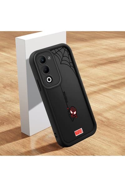 Hontinga OPPO A5 5G Uyumlu Spiderman Desen Kamera Korumalı İnce Yumuşak Silikon Telefon Kılıfı