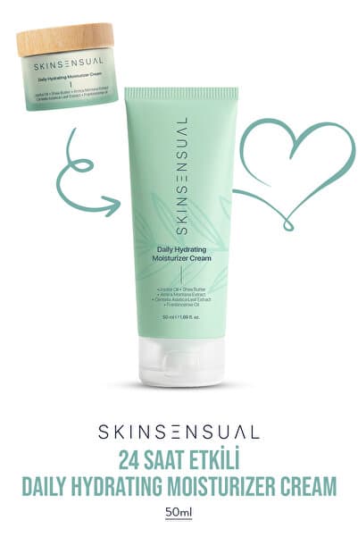 Daily Hydrating Moisturizer Cream Jojoba Oil Shea Butter 24 Saat Etkili Nemlendirici