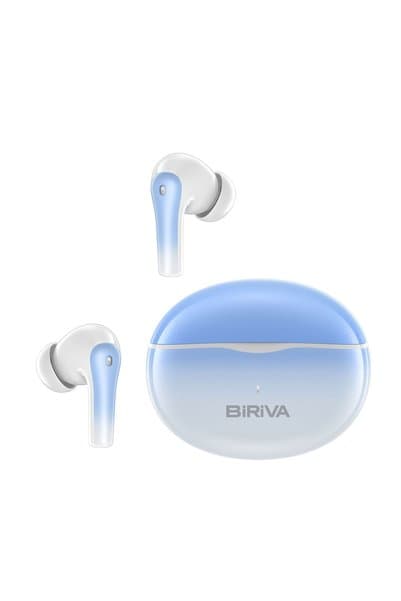 BİRİVA T62 Bluetooth 6.0 Oyun Modlu Kablosuz Kulaklık ENC Gürültü Engelleme, Yüksek Ses Performansı