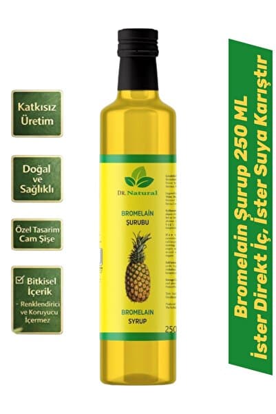 DRNATURAL Bromelain Ananas ve Koenzim Q10 İçeren Şurubu 250 Ml