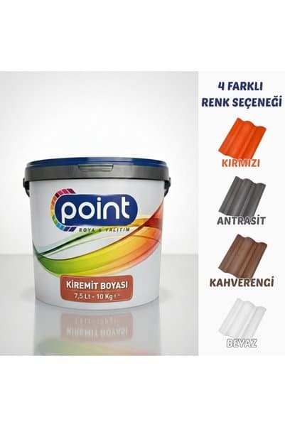 Point Boya KİREMİT BOYASI (Antrasit, 10 kg)