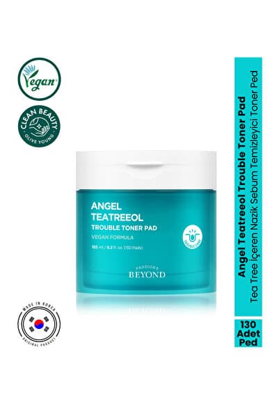 Angel Teatreeol Trouble Toner Pad Tea Tree AHA BHA Akne Karşıtı Tonik Ped 185 ml 130 Ped