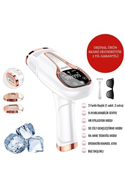 RİOMİ Ipl Buz Lazer Epilasyon 999.999 Atım Otomatik/manuel Dokunmatik Ekran Ağrısız Vücut Yüz Cihazı