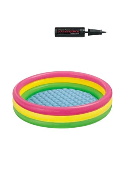 buradanaldım Unisex Çocuk Renkli 3 Boğumlu Bebek Havuzu (61x22)