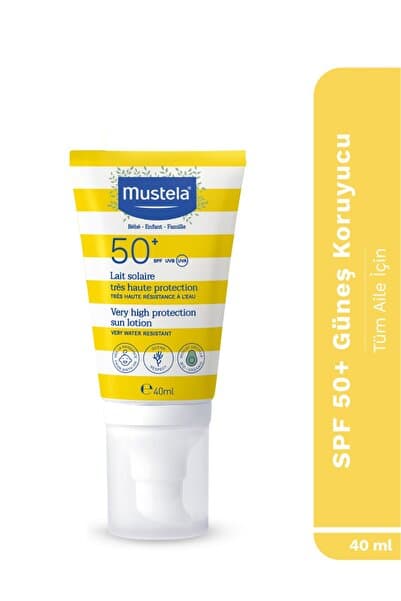 SPF 50+ Çok Yüksek Koruma Faktörlü Güneş Losyonu 40 ml