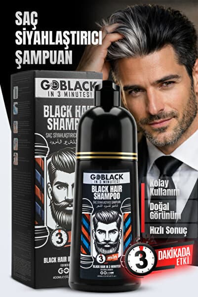 Saç Siyahlaştırıcı Şampuan Saç Sakal Şampuanı Hızlı Etki
