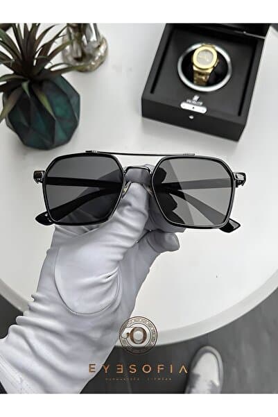 Eyesofia Ecs Unisex Siyah Kadın Erkek Uv400 Filtreli Ultra Hafif Güneş Gözlüğü