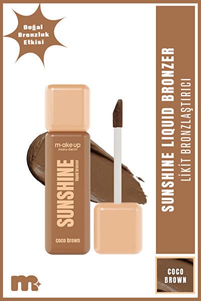 Maru.Derm make up maruderm Yoğun Pigmentli Likit Bronzer – Liquid Bronzer Coco Brown