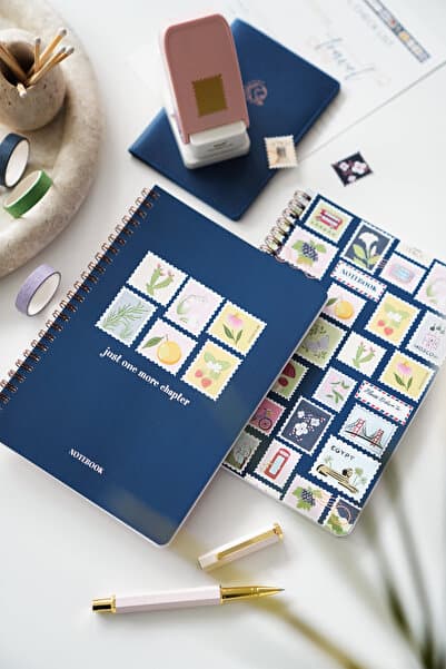 Matt Notebook A5 Spiralli Okul Defteri 80 yaprak 2'li Set – Çizgili & Kareli