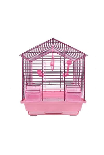 My Reality Fashion Pembe Dekoratif Muhabbet Kuşu ve Kanarya Kafesi - 300 Seri