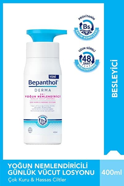 Bepanthol Derma Yoğun Nemlendirici Losyon 400 Ml Kuru, Hassas Ciltler, Günlük Yoğun Nemlendirici