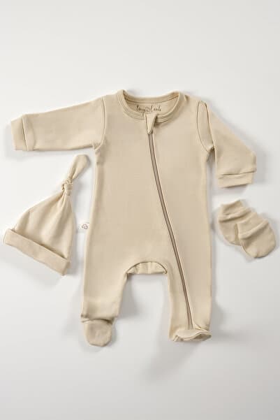 tinylamb Ben Vane Yenidoğan Organik Bebek Seti - 3 Parça 0-3 Aylık Yenidoğan Mini Set %100 Pamuk