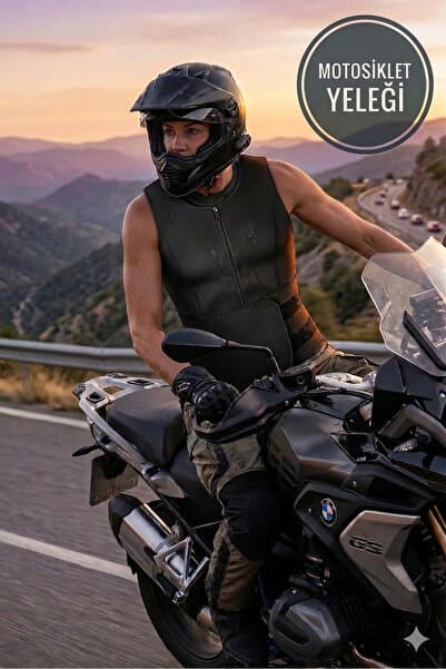 baffhome Motosiklet Göğüs ve Bel Rüzgar ve Soğuk Korumalı Bel Korseli Soğuk Geçirmez Termal Motorcu Yelek