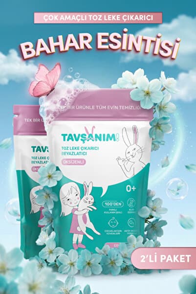 Çok Amaçlı Oksijenli Toz Leke Çıkarıcı Ve Beyazlatıcı 2x800g